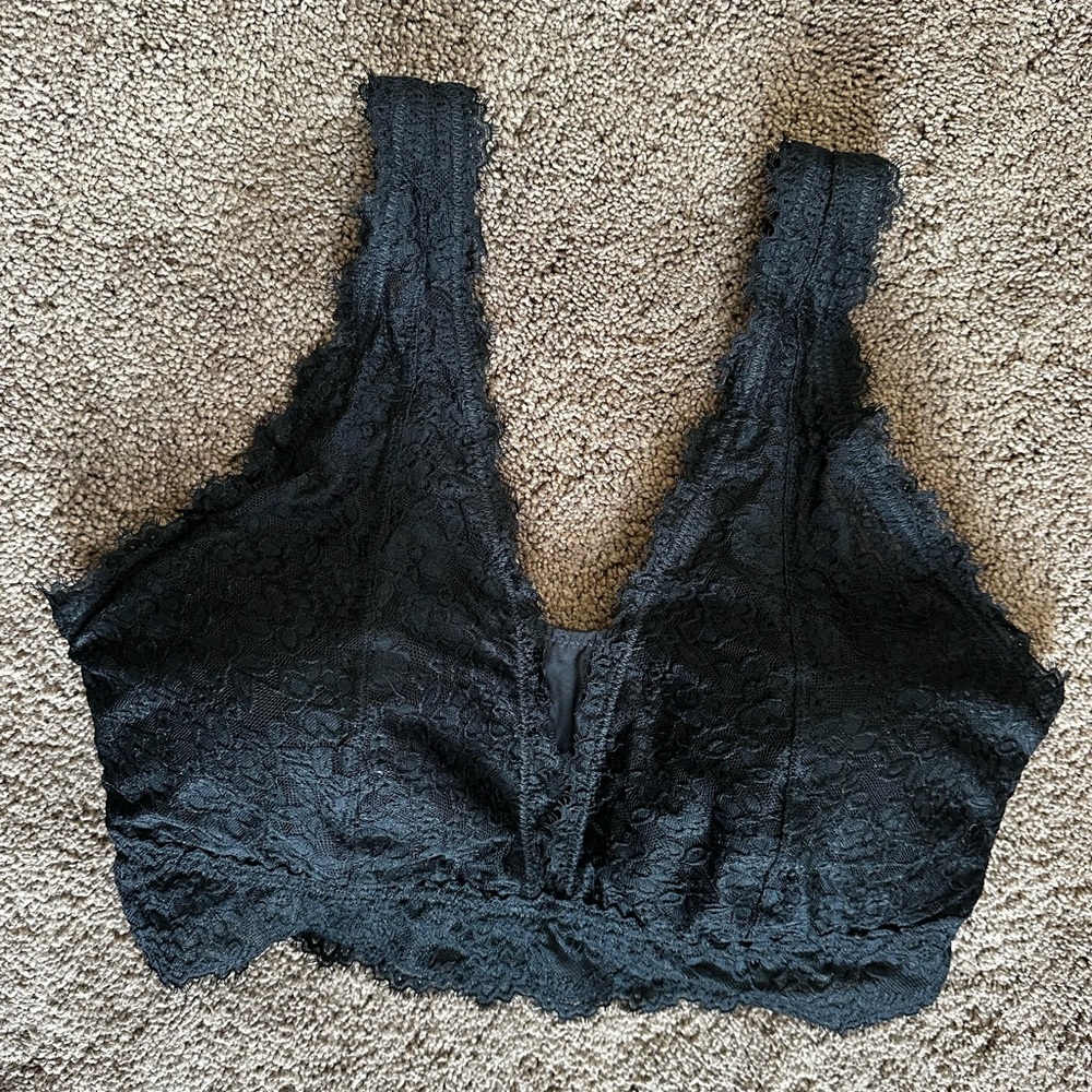 Aerie Black Lace Bralette NWOT